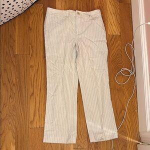 Banana Republic Light Gray Striped Pants size 2 never worn!